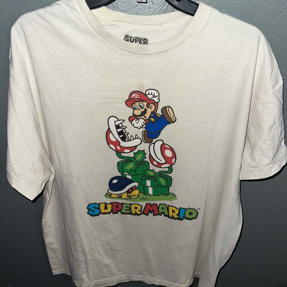 Nintendo Super Mario Graphic T-Shirt with Piranha Plant and Koopa Troopa